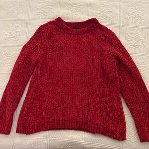 Talbots Vibrant Red Crew Neck Sweater